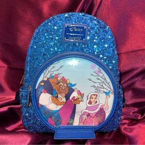 Beauty and the beast snow globe Loungefly